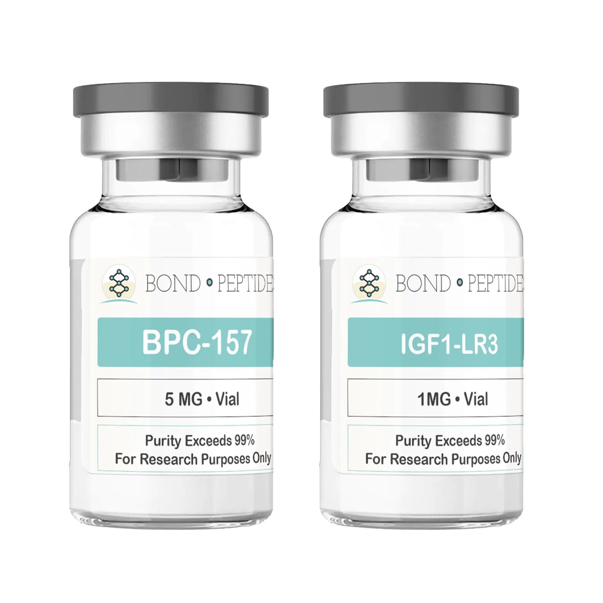 Bond Peptides IGF1-LR3 Vial 1 mg BPC-157 Vial 5 mg Bundle
