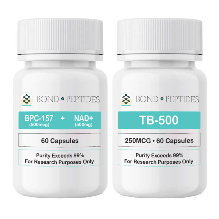 Bond Peptides BPC-157 plus NAD and TB-500 Capsules Bundle